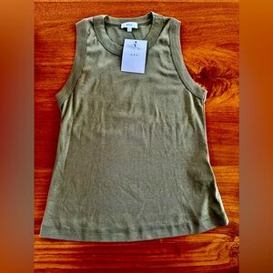 A.L.C. Sleeveless Olive Tank Top